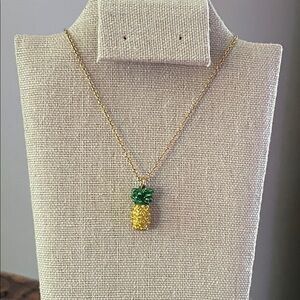 NEW Touchstone Crystal Pineapple Pendant Necklace retired
